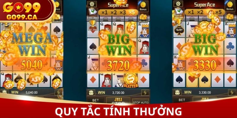Quy tắc tính thưởng người chơi nhận về